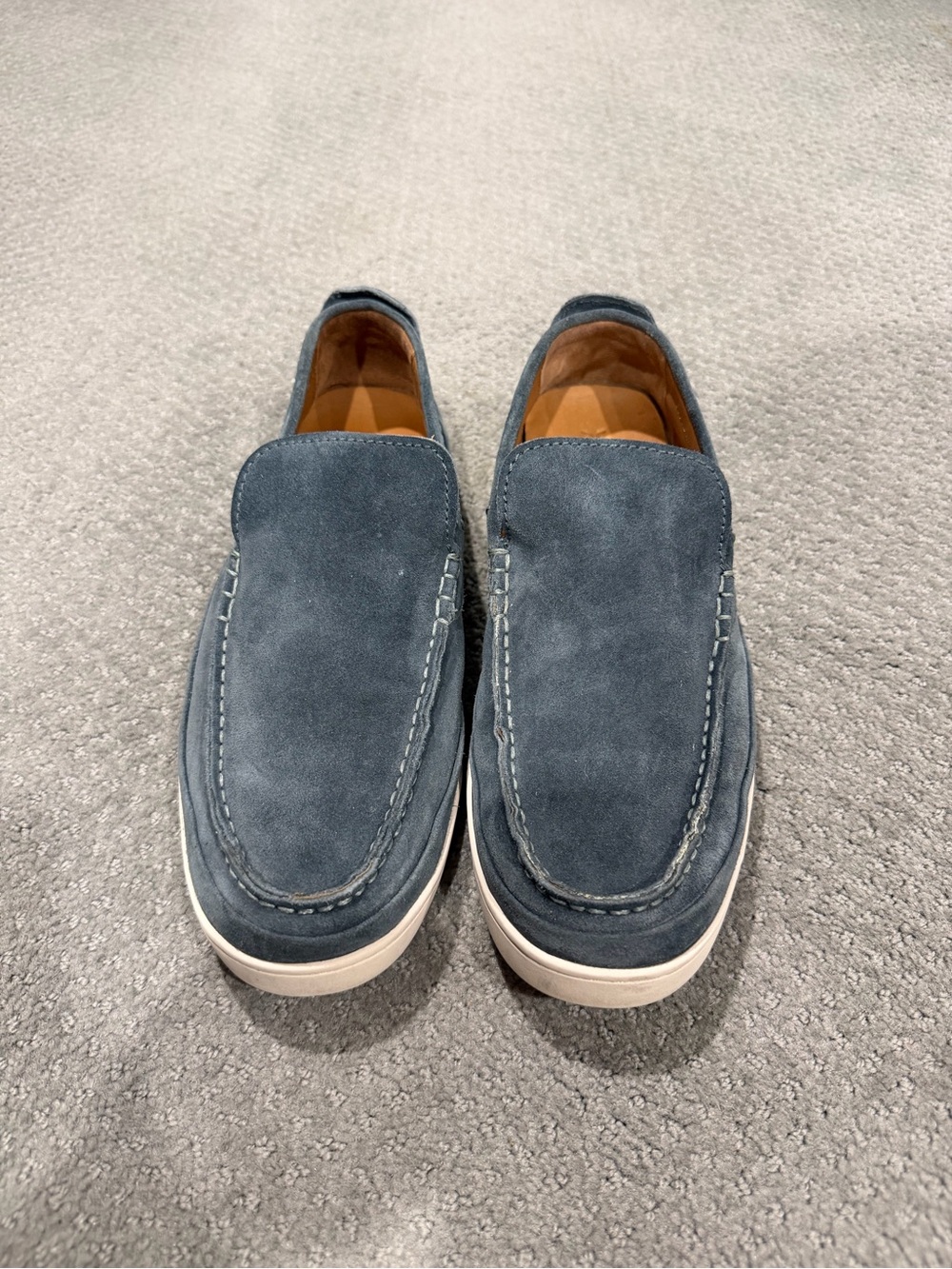 FRYE Men's Slip-On Suede Casual Shoes - Blue size 11